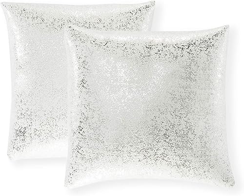 Miniatura 7 de Juego de 2 fundas de almohada decorativas de lino y algodón, color liso, 18x18