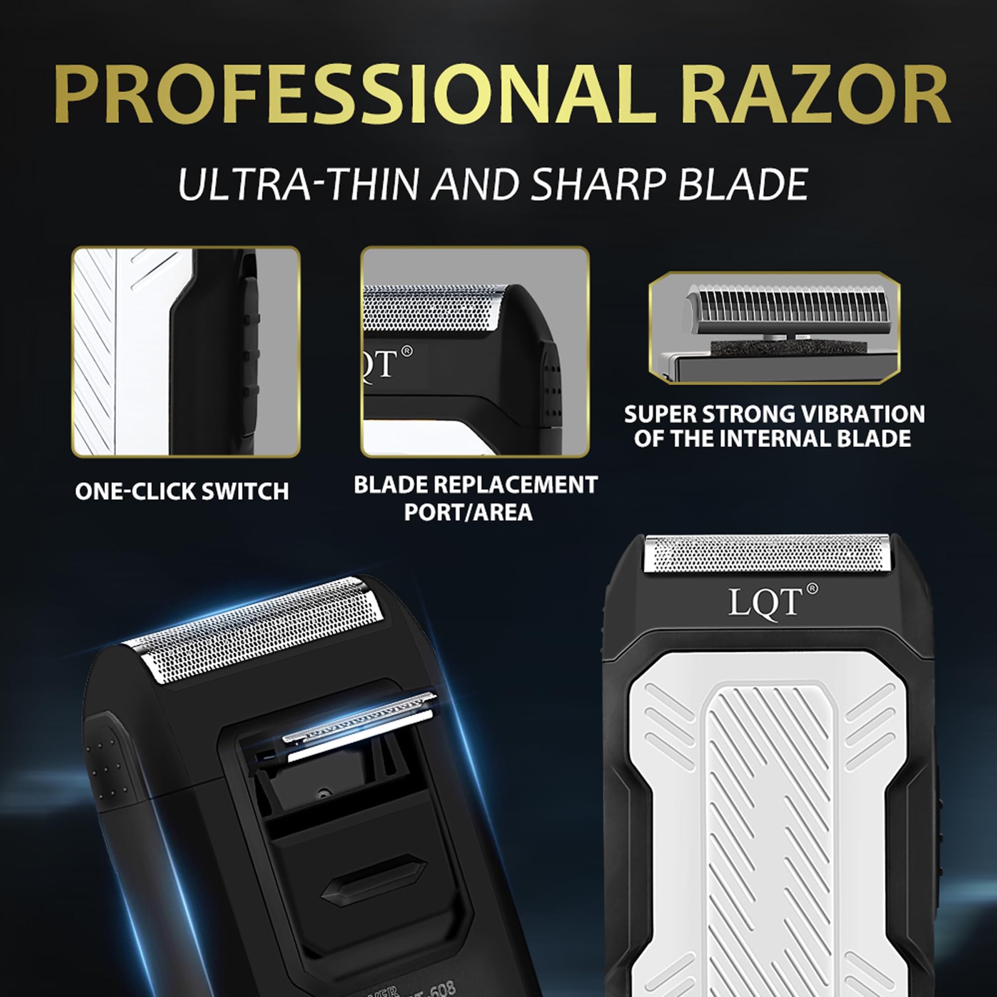 Hair Clippers for Men with LED Display, 4-in-1 Cordless Grooming Kit with Beard Trimmer, Foil Shaver & Nose Trimmer, Rechargeable Electric Hair Clipper Set for Home Barber, Personal Care & Gift