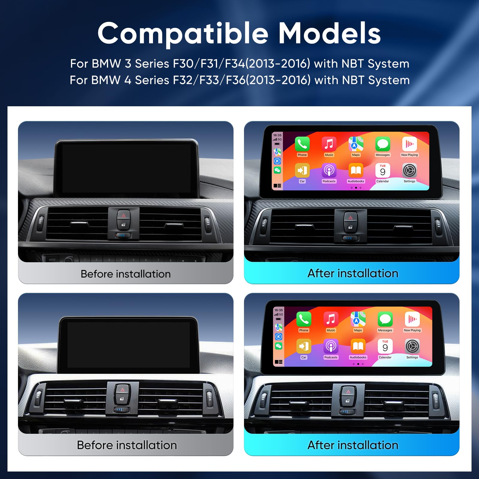 Amazon.com: 12.3 inch Car Multimedia Player for BMW NBT 3 4 Series