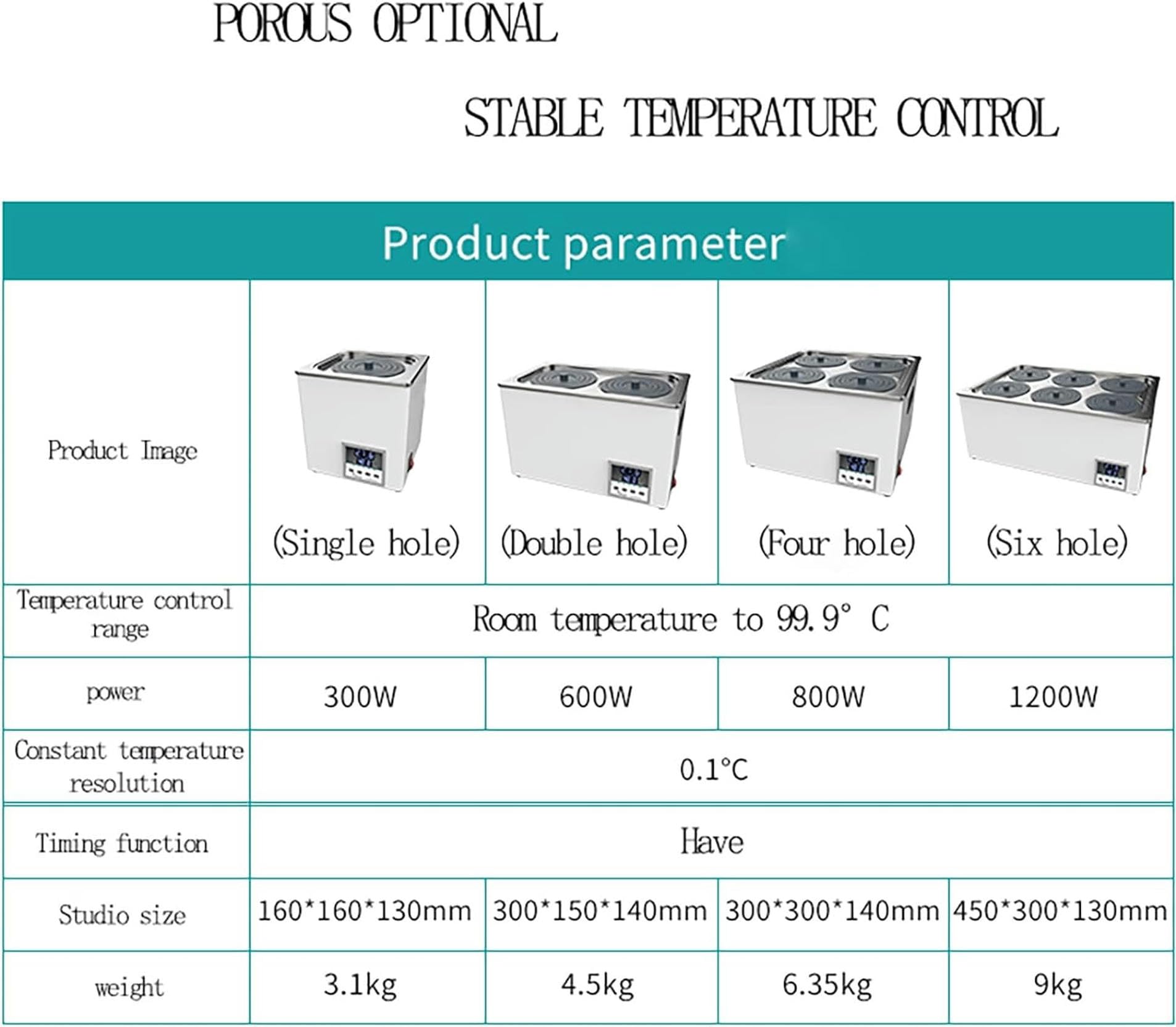 Baño De Agua Digital Termostático Para Laboratorio Tanque Interior De Acero Inoxidable Baño De Agua Con Pantalla Digital, Para Secado, Concentración, Destilación E Impregnación, Acuicultura, Etc.