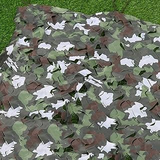 Camouflage Netting Army Camo Net Boys Netting 10ft X 20ft, Shade for Garden Roof Decoration Hide Car or Bike Camping Game Hunting Party Decor Very Easy to Work with Outdoor Camo Mesh Netting
