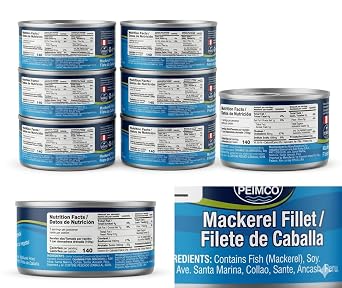 Campomar Mackerel Fillet in Vegetable Oil, Product of Peru, 5.3 oz, Pack of 8 Cans