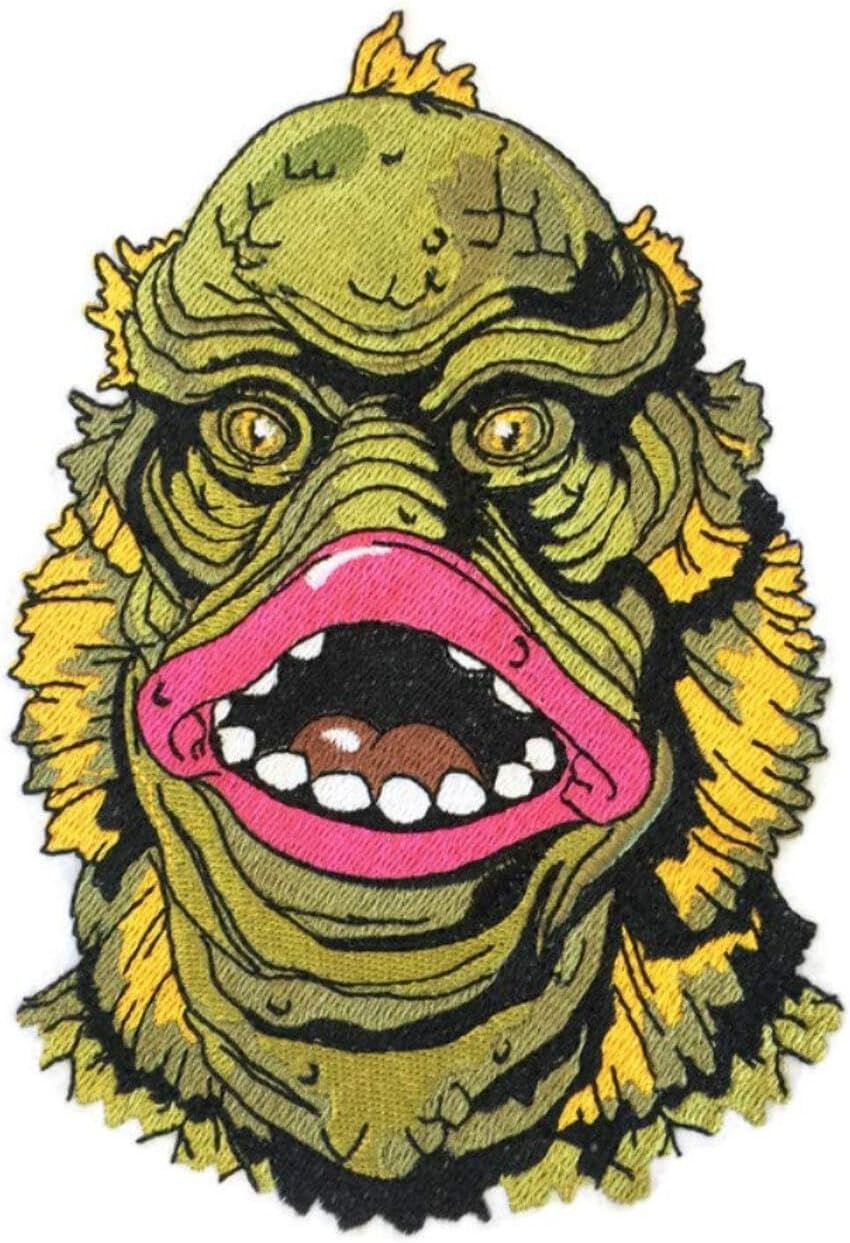 Custom and Unique Happy Halloween [Classic Monster Portraits-10] Embroidered Iron on/Sew Patch [7.8" 5.2"] [Made in USA] ……