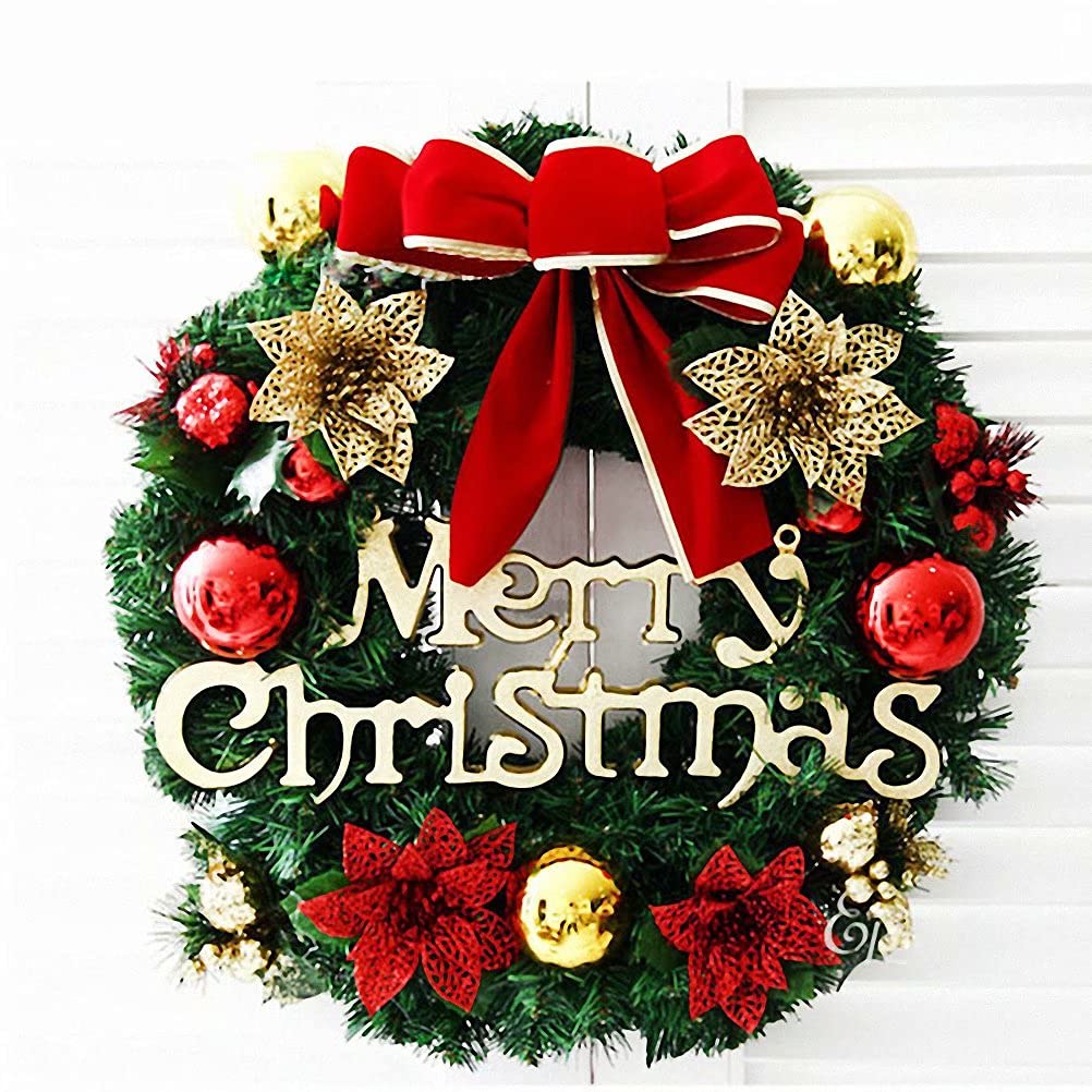 Amazon.com: 12 Inch Christmas Wreath, Artificial Pine Wreath with