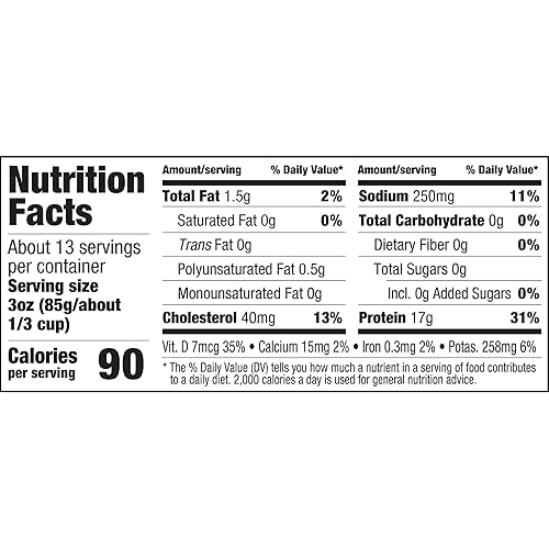 Miniatura 9 de Chicken of the Sea Salmón rosa, paquetes de 2.5 onzas (paquete de 12), salmón capturado en la naturaleza, sin piel y sin hueso, limón y cebollino