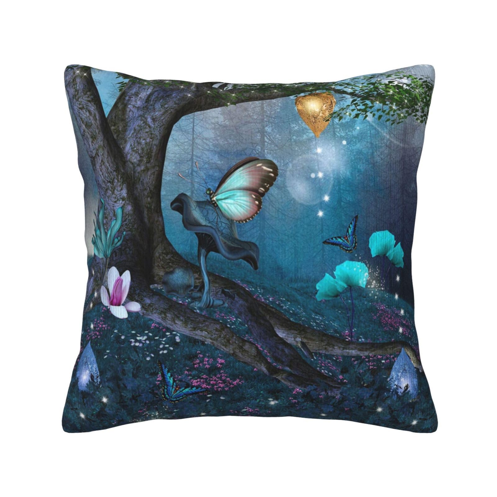 Housse de coussin velours côtelé enfant taie oreiller décoration chambre
