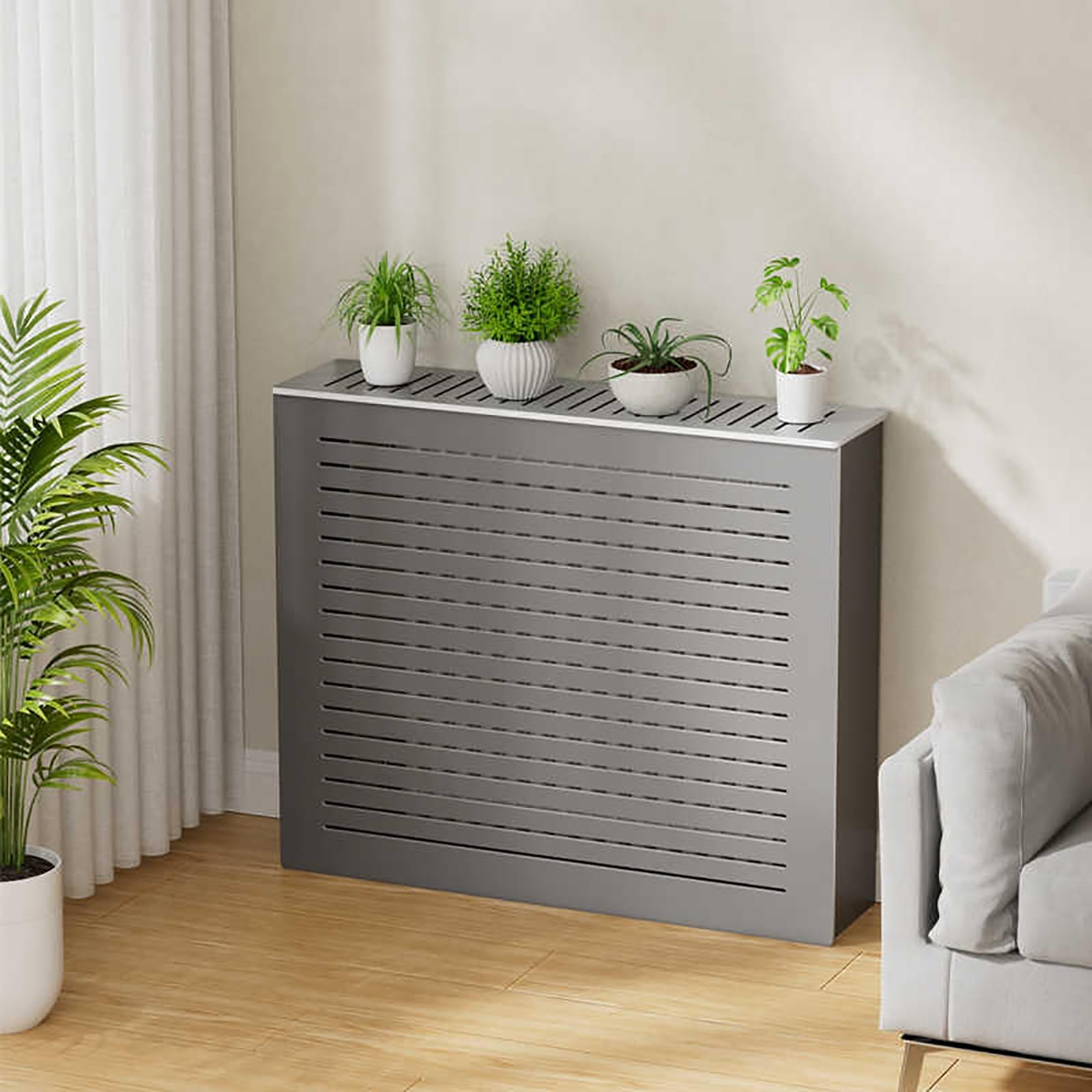 Armadio organizer per riscaldamento, mensola per termosifone per casa, soggiorno, camera da letto, armadio con copertura in legno, armadio decorativo per corridoio