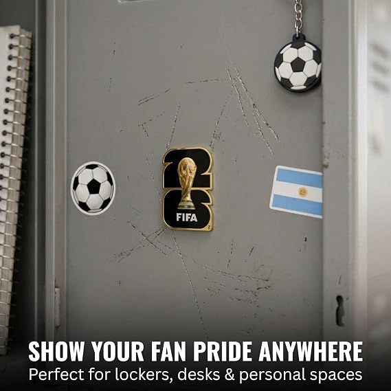 Officially Authorized FIFA World Cup 2026 3D Metal Emblem Premium Car Decal Badge Weatherproof Adhesive Sticker-Easy Installation on Auto, Truck, Cooler & Tool Chest Authentic Tournament Souvenir