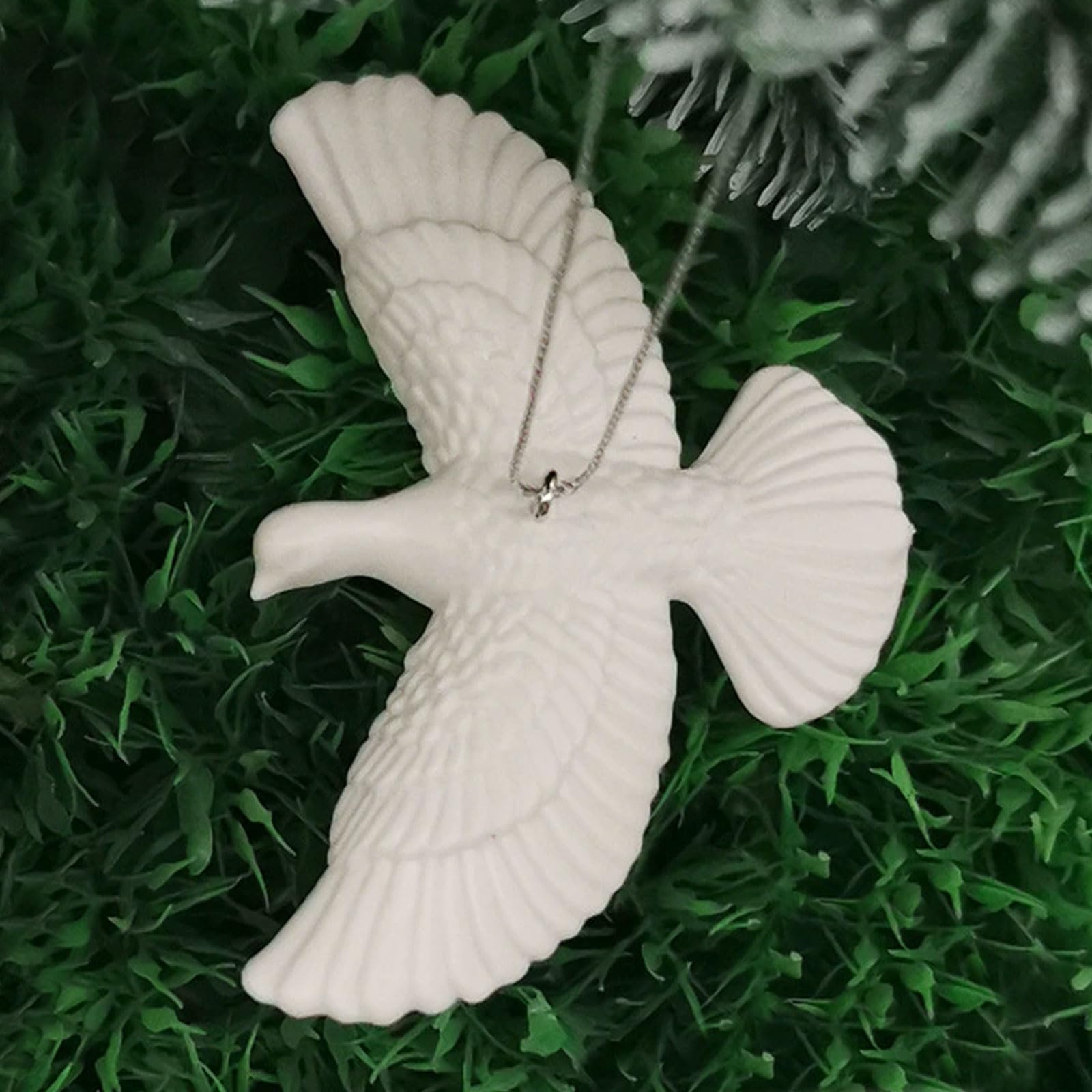 2 Pièces Friendship Christmas Ornament Turtle Dove Friendship Dove Ornament for Best Friend Christmas White Dove Decoration Symbol Christmas