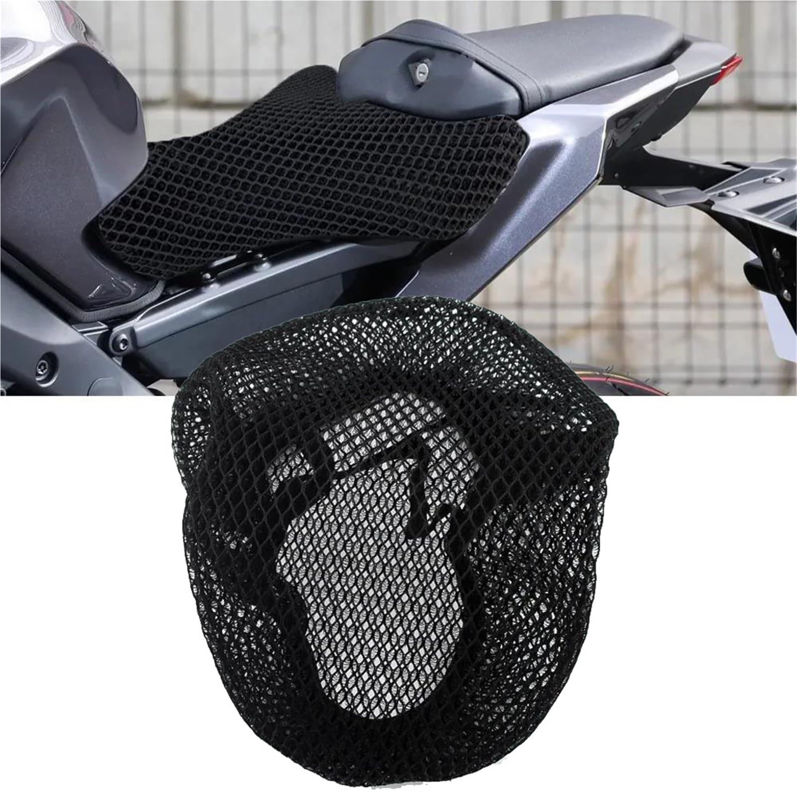 Funda de asiento de malla para moto Yamaha MT 09 2024 transpirable 6