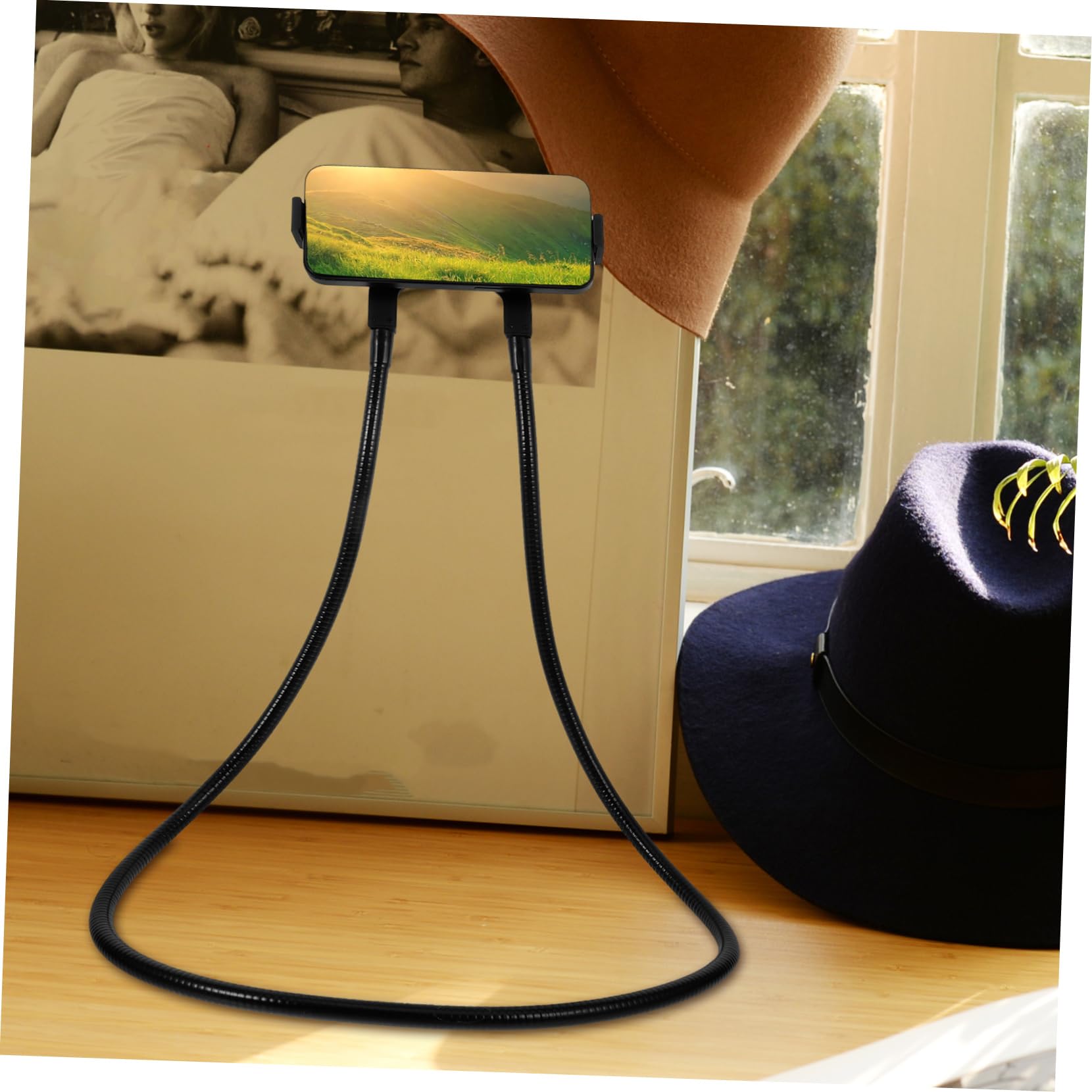 LALAFINA Soporte para Teléfono de Cuello Soporte para Tableta Reutilizable Diseño Colgante para Viajes
