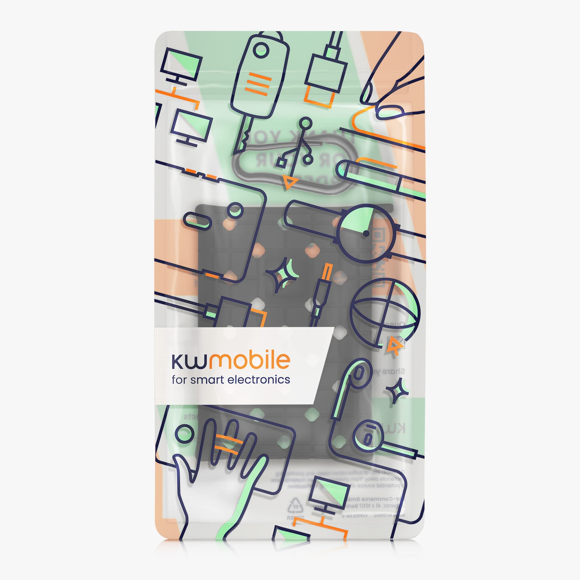 kwmobile Silikonowe etui kompatybilne z Samsung T7 Touch przenośny dysk SSD - etui ochronne na dysk SSD - czarne