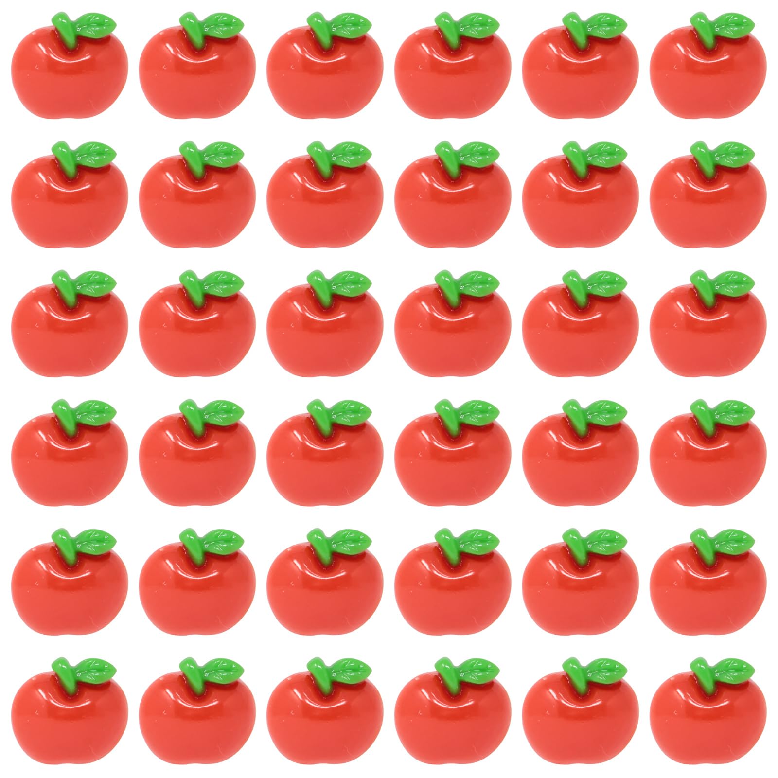 Honbay 50PCS Red Fruit Back to School Flatback Resin Charms Cartoon Sweet Fruit Slime Charms School Supplies Simulated Fruit Resin Embellishments Cute Fruit Food Resin Cabochons Decoration Accessories - Image 6