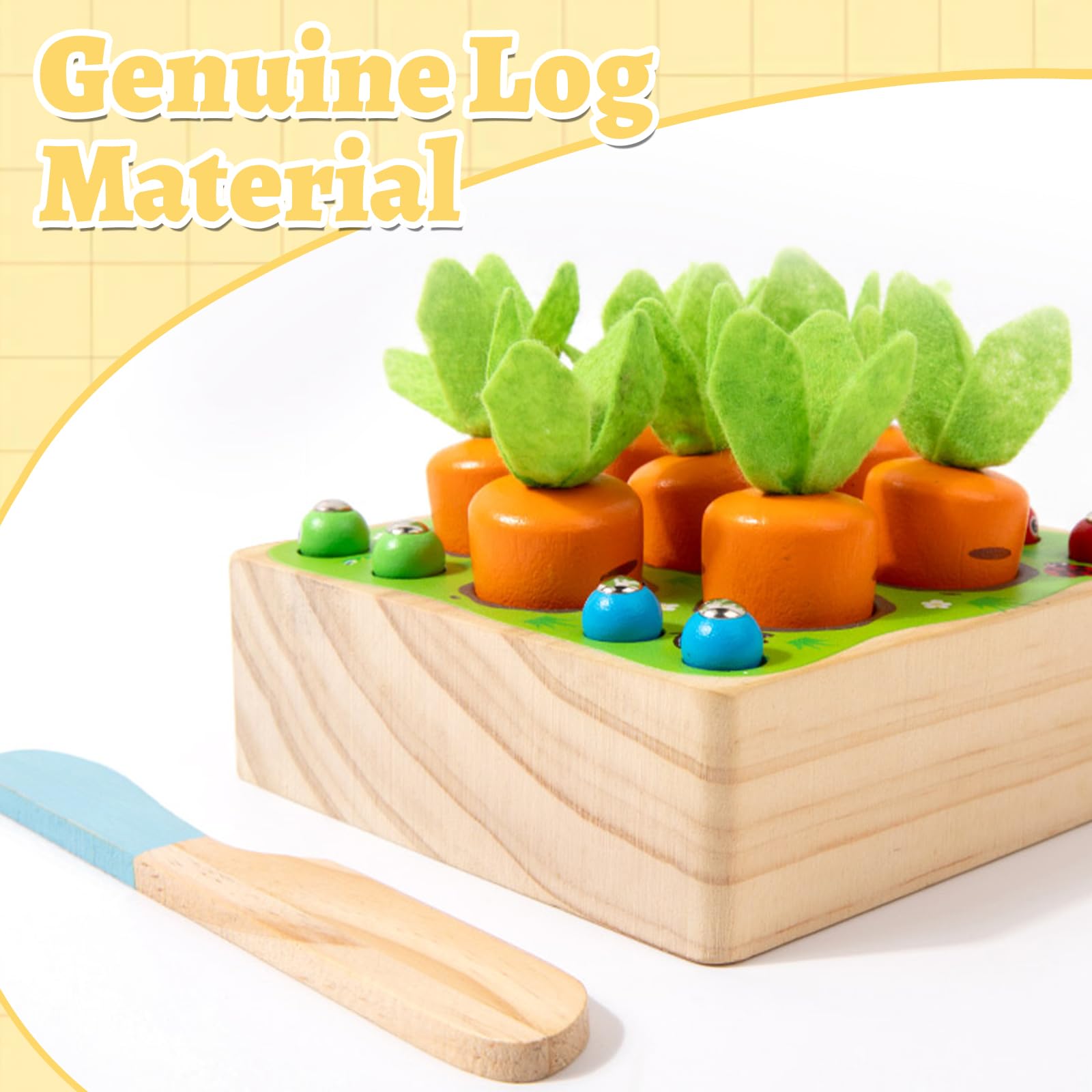 XIAPIA Giocattoli Montessori in Legno per Bambini 1 2 3 Anni, Giochi Sensoriali Abilità Motorie, Giocattoli Educativi 1 Anni, Regali di Compleanno per Bambini