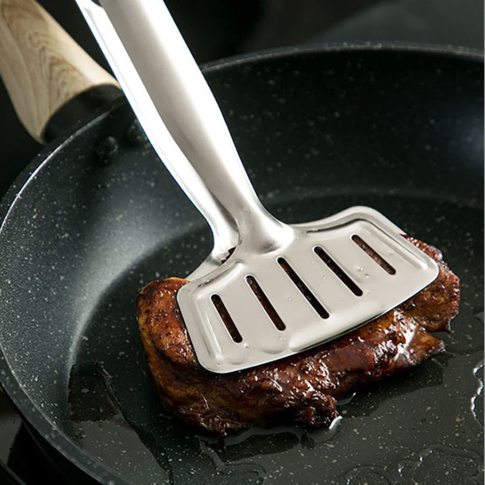 Pinces de Cuisine Pince à Poisson Anti-brûlure en Acier Inoxydable Pince à Nourriture ménagère Pince à Steak de Pain