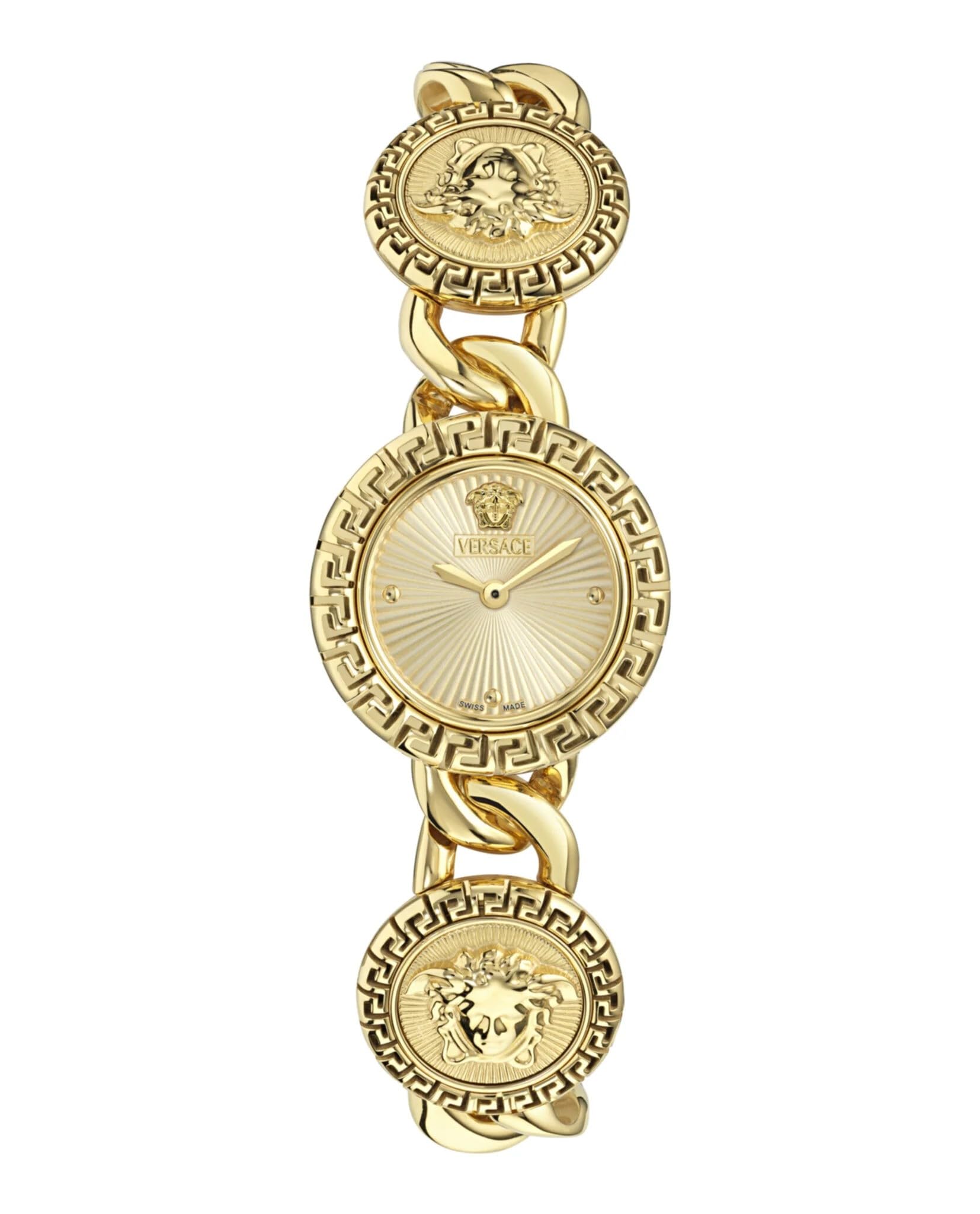 Versace Women's Analogue Swiss Quartz Watch with Stainless Steel Strap VE0Q00425