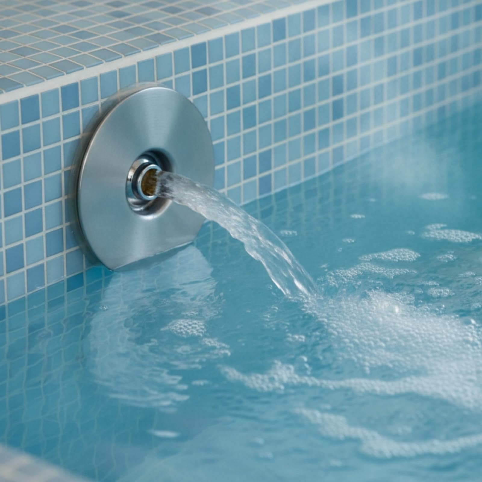 rockible Buse Refoulement avec Rotule Orientable INOX Buse Piscine avec Tête Orientable Plat pour Spa, 1,5 Pouces