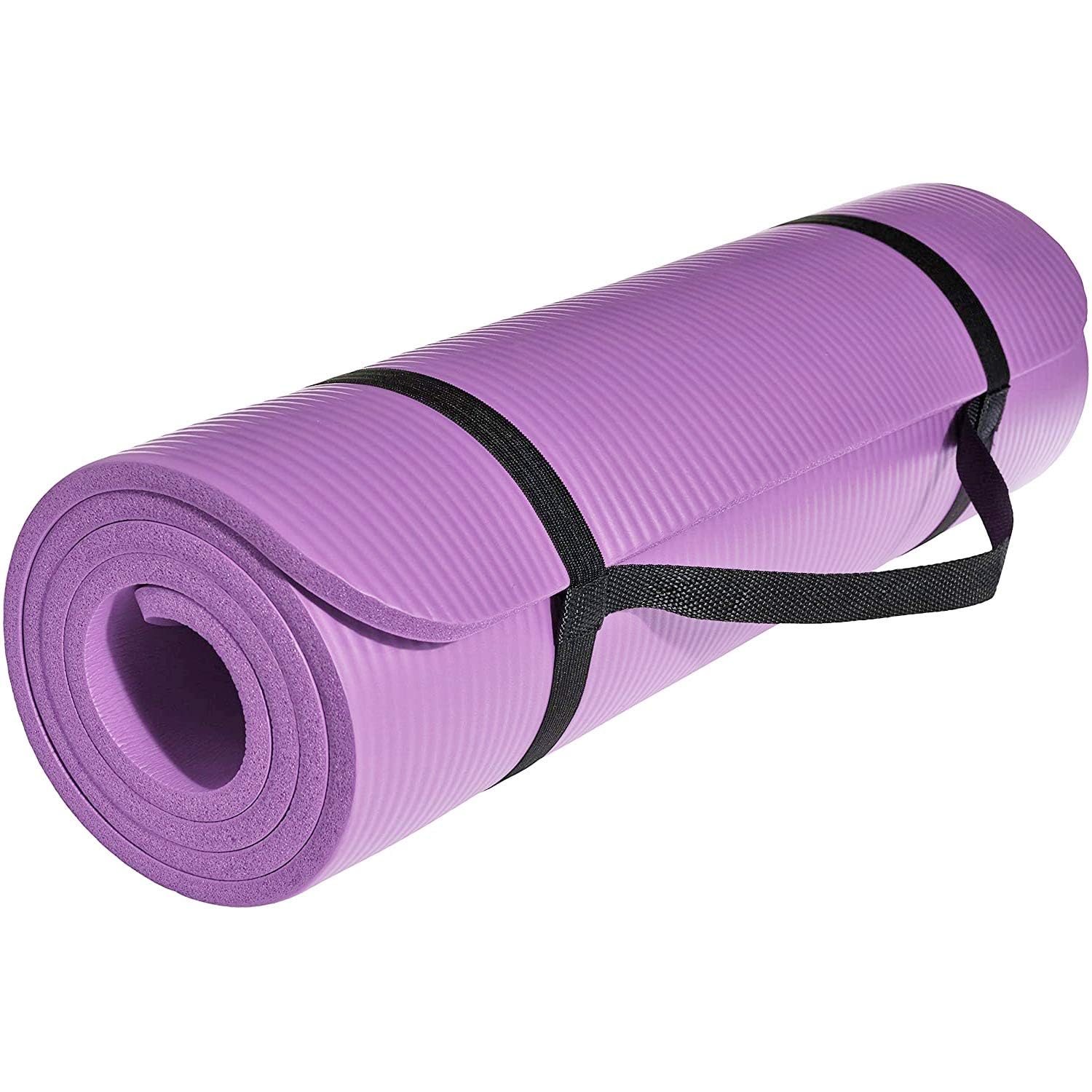 STRAUSS Etra Thick Yoga Mat| Exercise Mat for Yoga,Pilates & Gym| Lightweight & Eco-Friendly Material | Yoga Mat for Women and Men |Ideal for Home Gym Workout |Includes Carry Strap | 10MM,(Purple) (B07PSJ4LCP) Amazon Price History, Amazon Price Tracker