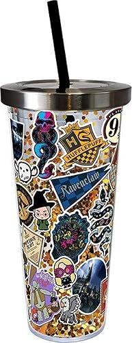 Spoontiques Harry Potter - Taza con purpurina artística, regalo para niños y adultos, sostiene bebidas frías y calientes