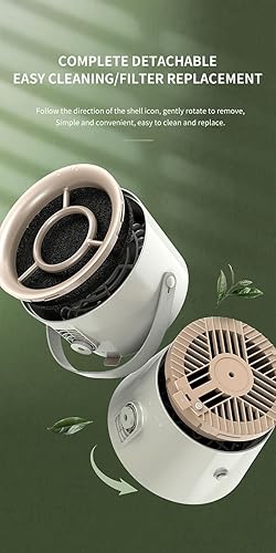 Miniatura 4 de Campana extractora portátil de escritorio con ventilador de 3 velocidades. Mini campana extractora ajustable para cocina, barbacoa interior, olla