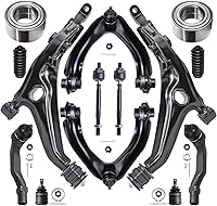 Vista 39 de Detroit Axle - Kit de suspensión de 14 piezas para Jeep Liberty 2006-2007, 2 cubos de rodamiento de ruedas, 2 brazos de control superior, 2 rótulas