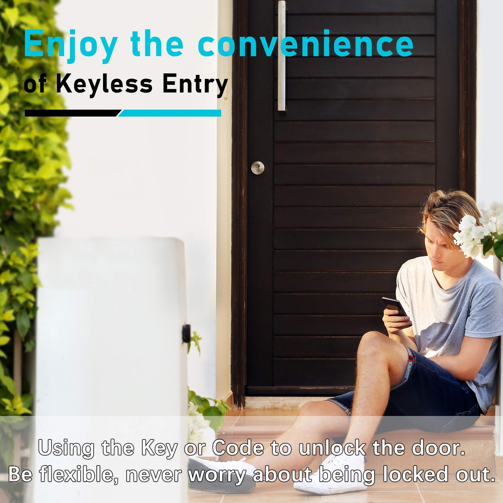 Buy Keyless Entry Door Lock, Zomoss Electronic Deadbolt Lock, Door