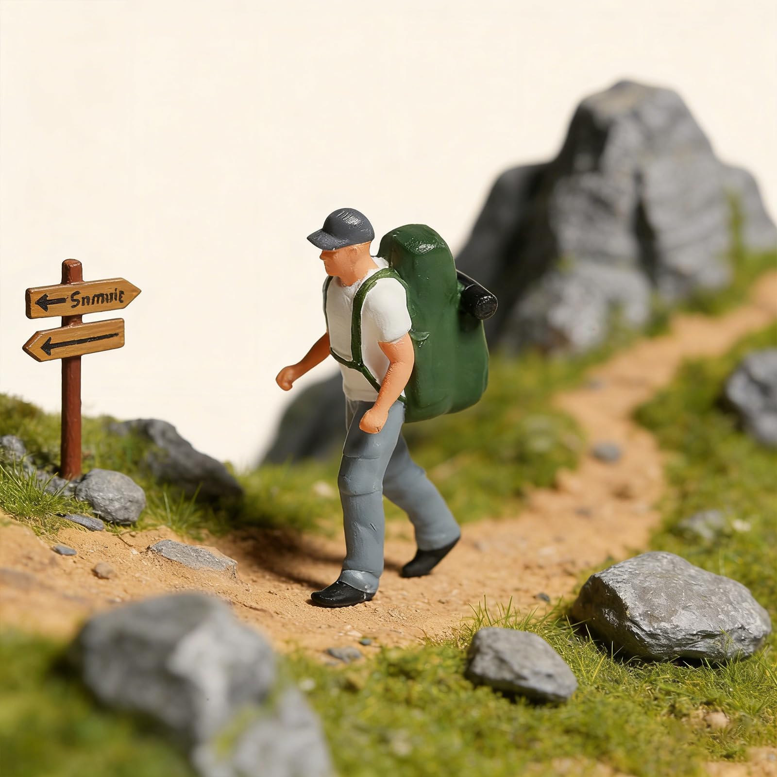 Resina miniature scene alpinismo, A Set Of Five People