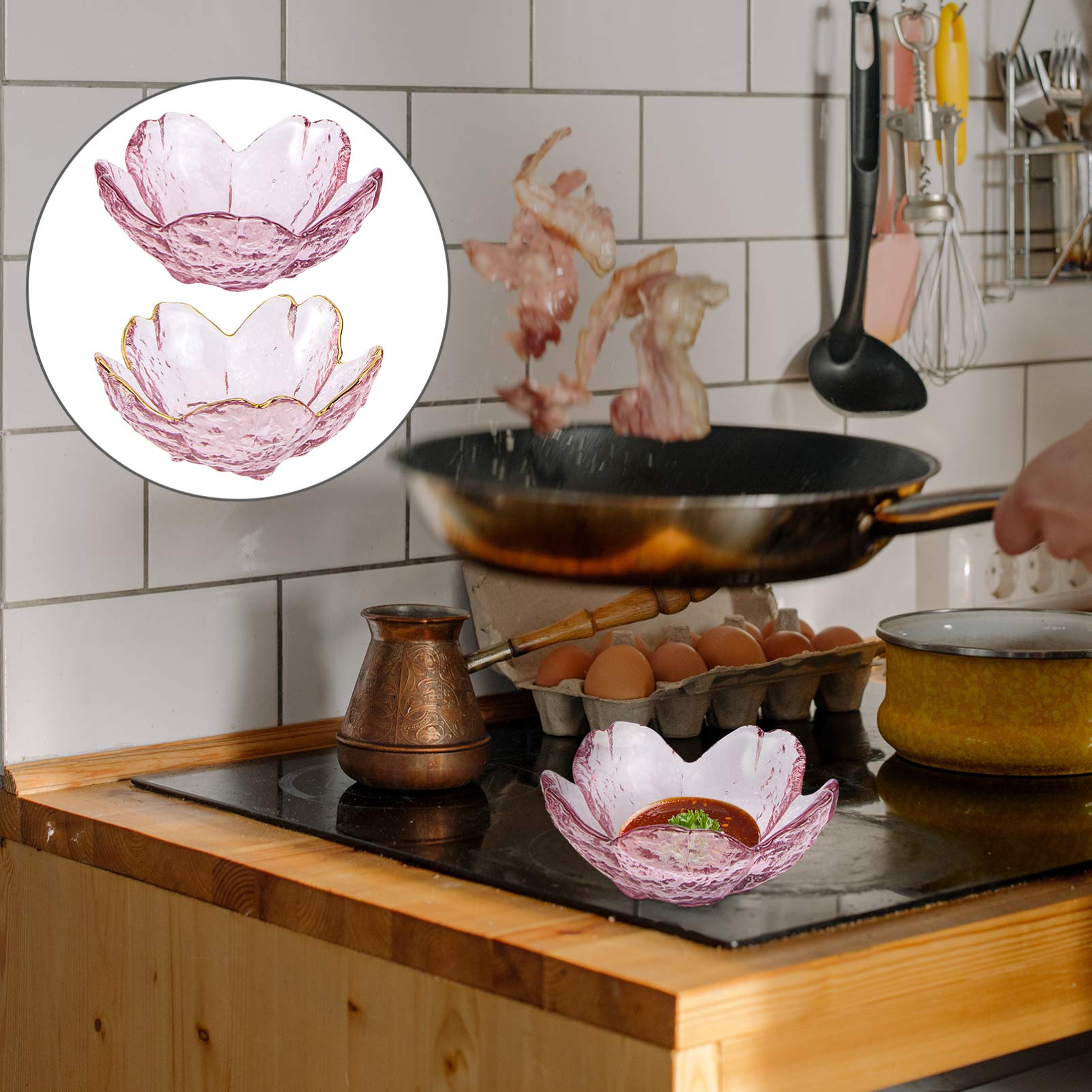 Küchengeschirr, Geschirr/Teller/Schüssel-Set, Keramik-Geschirr-Set, japanische Teller, Vorspeisenteller, Keramik, 2 Stück, geformte Glas-Gewürzschalen, Ketchup-Untertasse