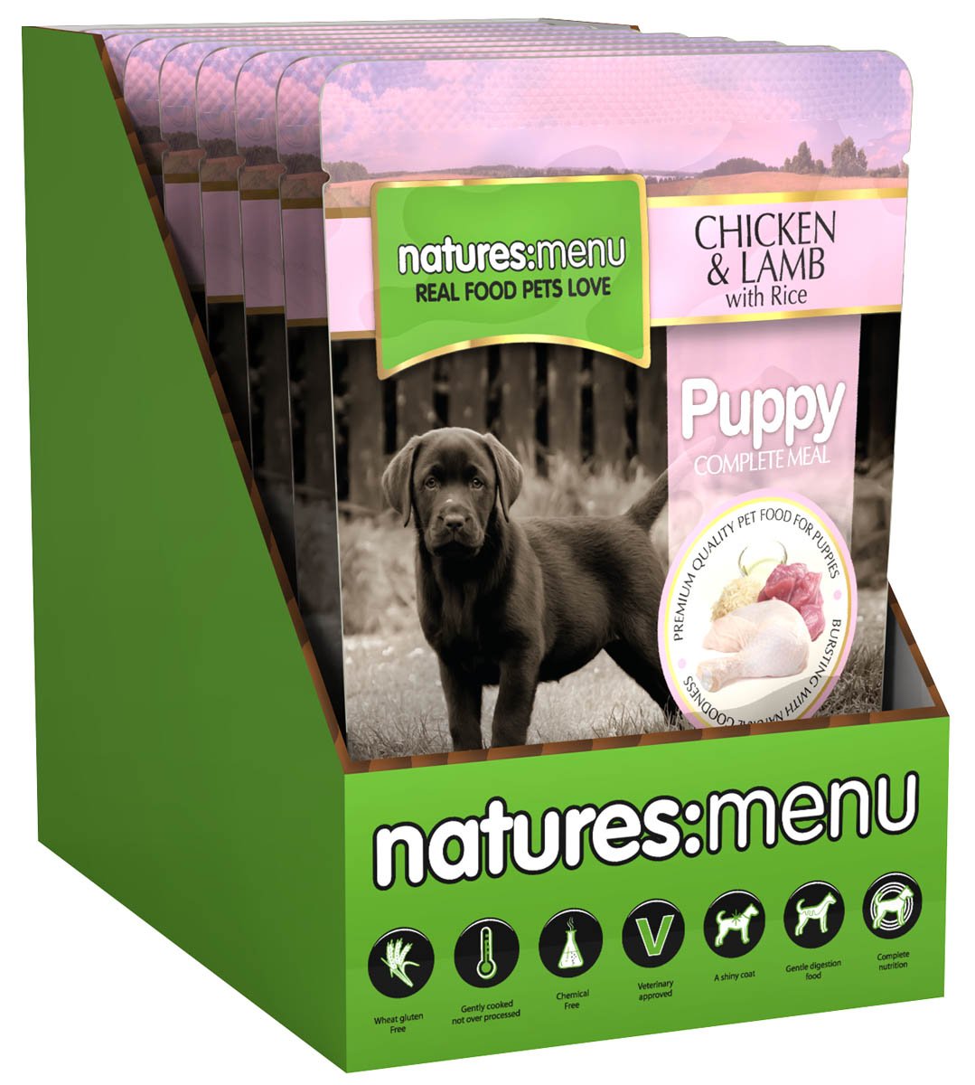 8 x 300g pouches for a Puppy (Complete Meal) Chicken & Lamb with Rice