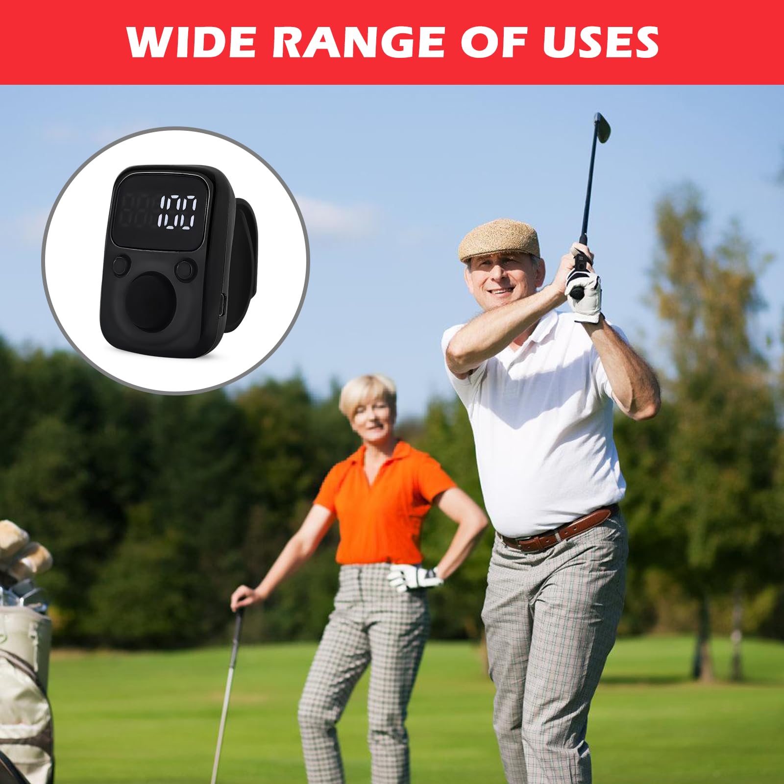 2 Pezzi Contatore Di Intelligente Impermeabile: Contatore Clicker, LED Display, Dispositivo Digitale per Contare Le Dita Ideale per Sport, Eventi Sportivi, Allenamento Di, Attività Scolastiche