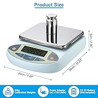 Vista 2 de PATIKIL Báscula de laboratorio de 35.27 oz x 0.00 oz, balanza analítica electrónica de alta precisión sensible, báscula de precisión digital