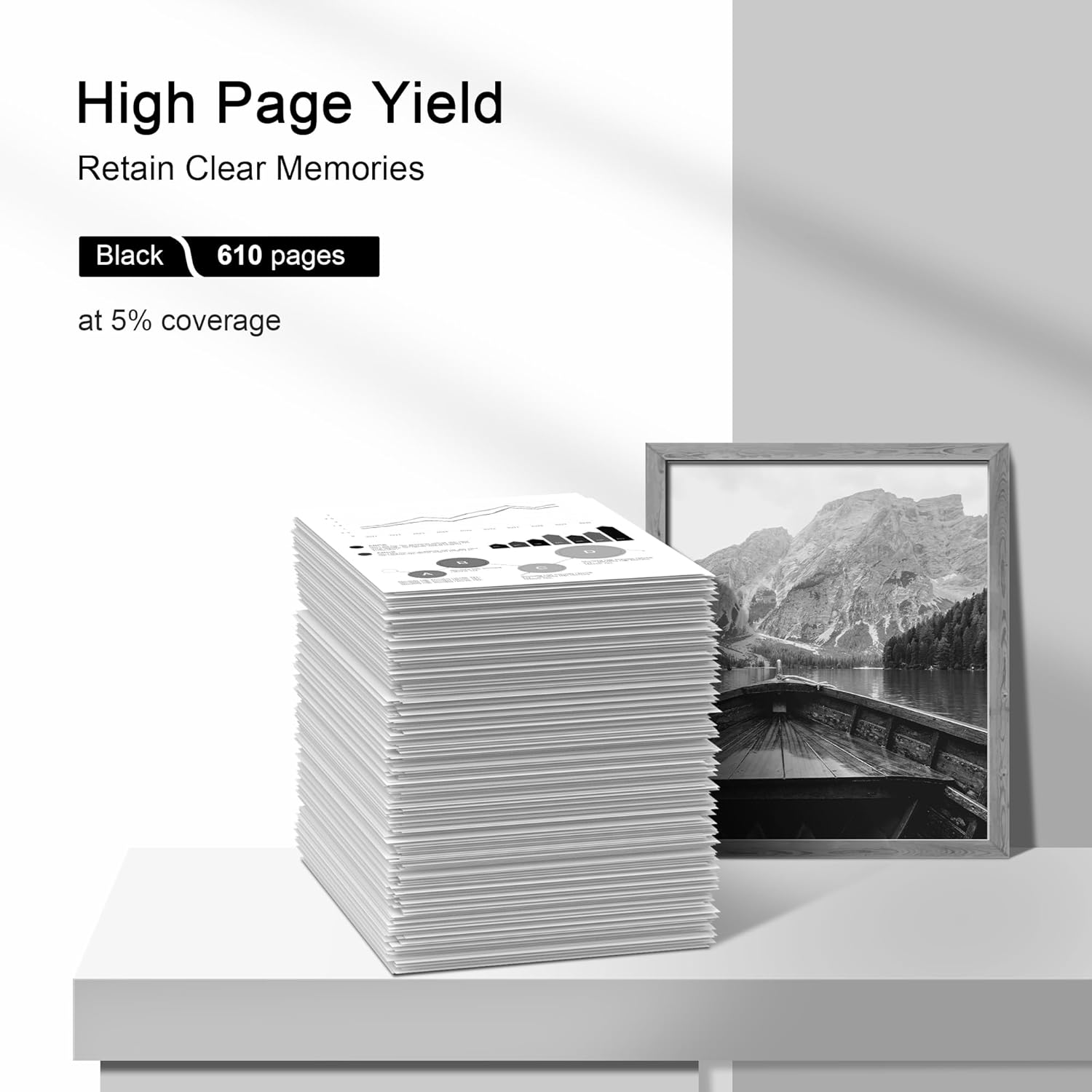 PG-240 XL 240XL Black Ink Cartridge Replacement for Canon 240XL Black Ink Cartridge Compatible with Canon PIXMA MG3620 MG3600 TS5120 TS5100 MG3520 MG2120 MX452 MX532 MX472 MX512 MX432 MX372,2 Pack