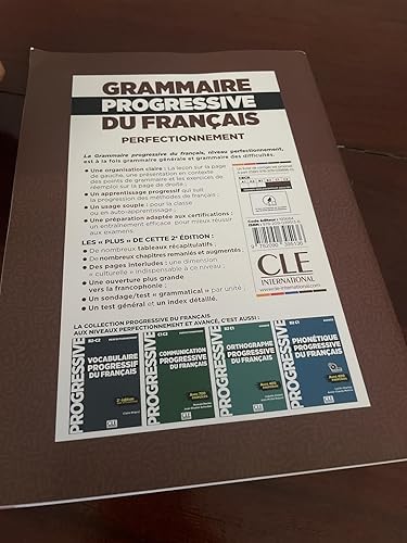 Grammaire progressive du français - Niveau perfectionnement (B2/C2