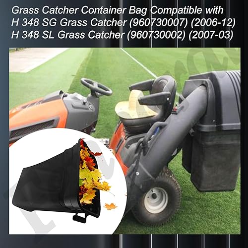 Miniatura 6 de 532400226 400226 - Recipiente para ensacésped compatible con cortacésped Husqvarna AYP Dixon G483ST, RZ30, RZ3016, reemplaza 960730028,966529103,