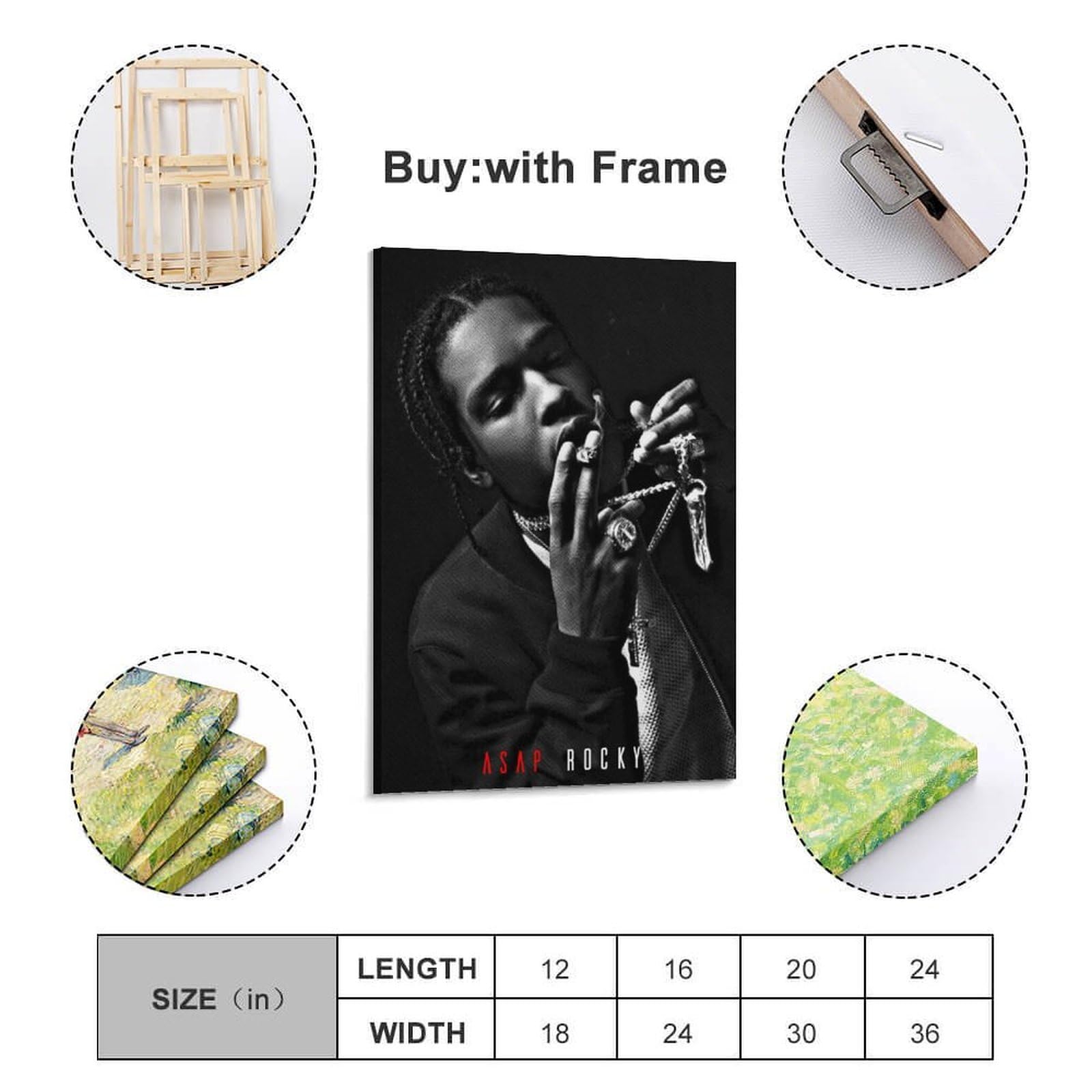 Amazon.co.jp: エイサップ・ロッキー ラッパー ヒップホップ ポスター