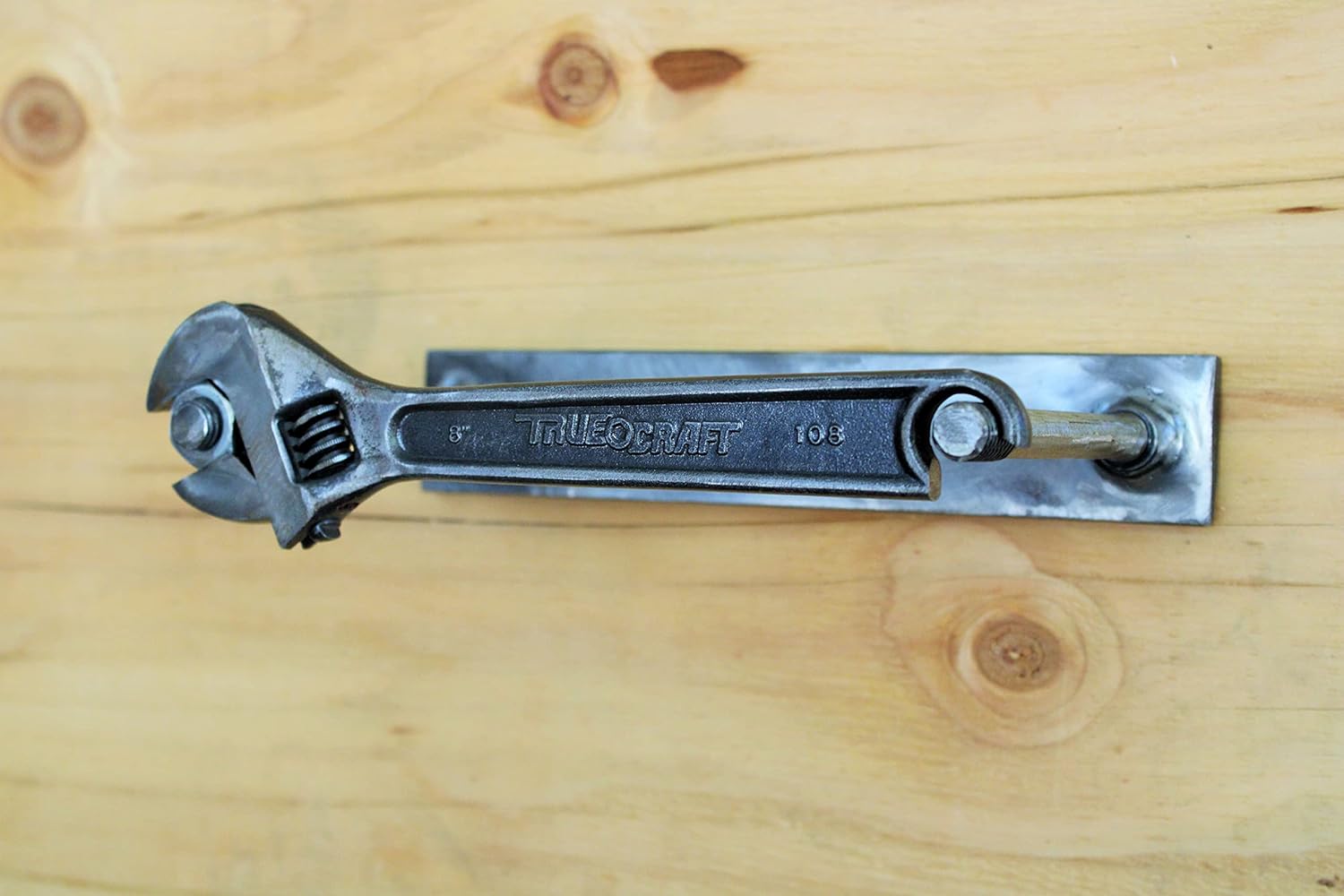 Toilet Paper Holder, Car Guy Gift, Wrench And Nut Bathroom Stand, Automotive Art, Toilet Paper Rack, Steampunk Bathroom Decor, Mancave Decor