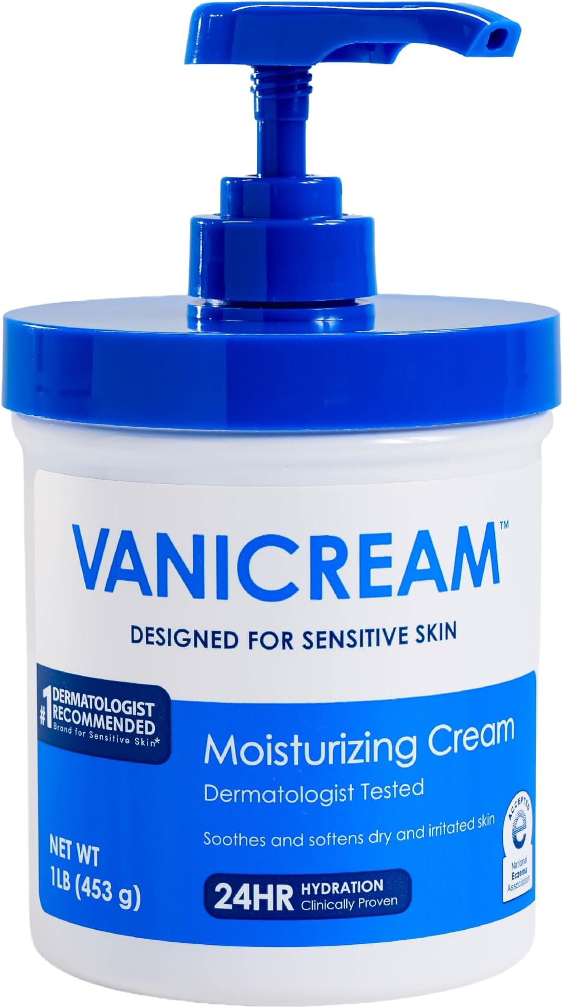Moisturizing Cream, Body & Face Moisturizer, 16 Oz Pump Dispenser | Formulated without Common Irritants for Sensitive Skin, Restores Moisture and Soothes Irritated, Cracked or Itchy Skin