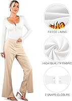 Vista 4 de MANGOPOP Women's Henley Shirt Scoop Neck Button Down Ribbed Sleeveless Tank Top Long Sleeve Short Sleeve Bodysuits