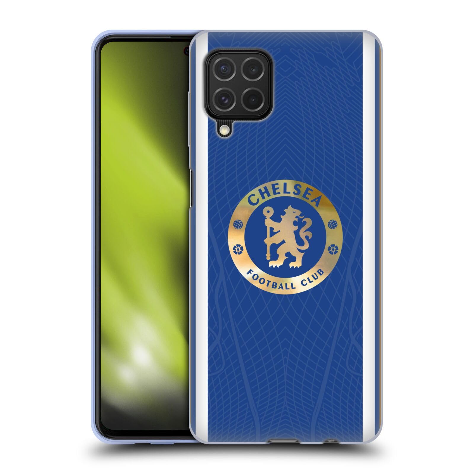 Head Case Designs Officially Licensed Chelsea Football Club Home 2023/24 Kit Gel Case [Military Grade Protection] Compatible With Samsung Galaxy F62 (2021)