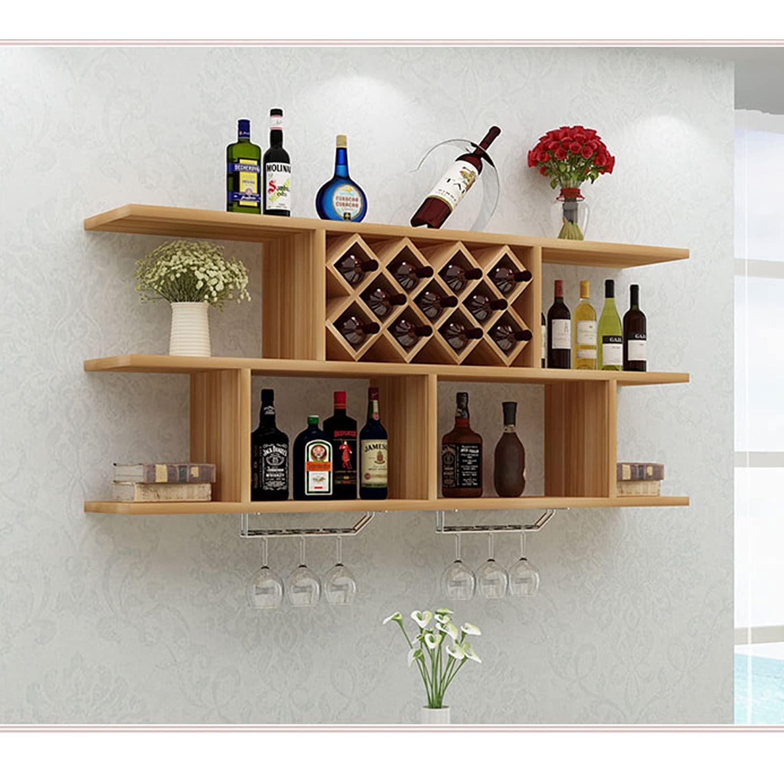 Casier à vin Loft en bois pour des soirées mémorables en famille et entre amis