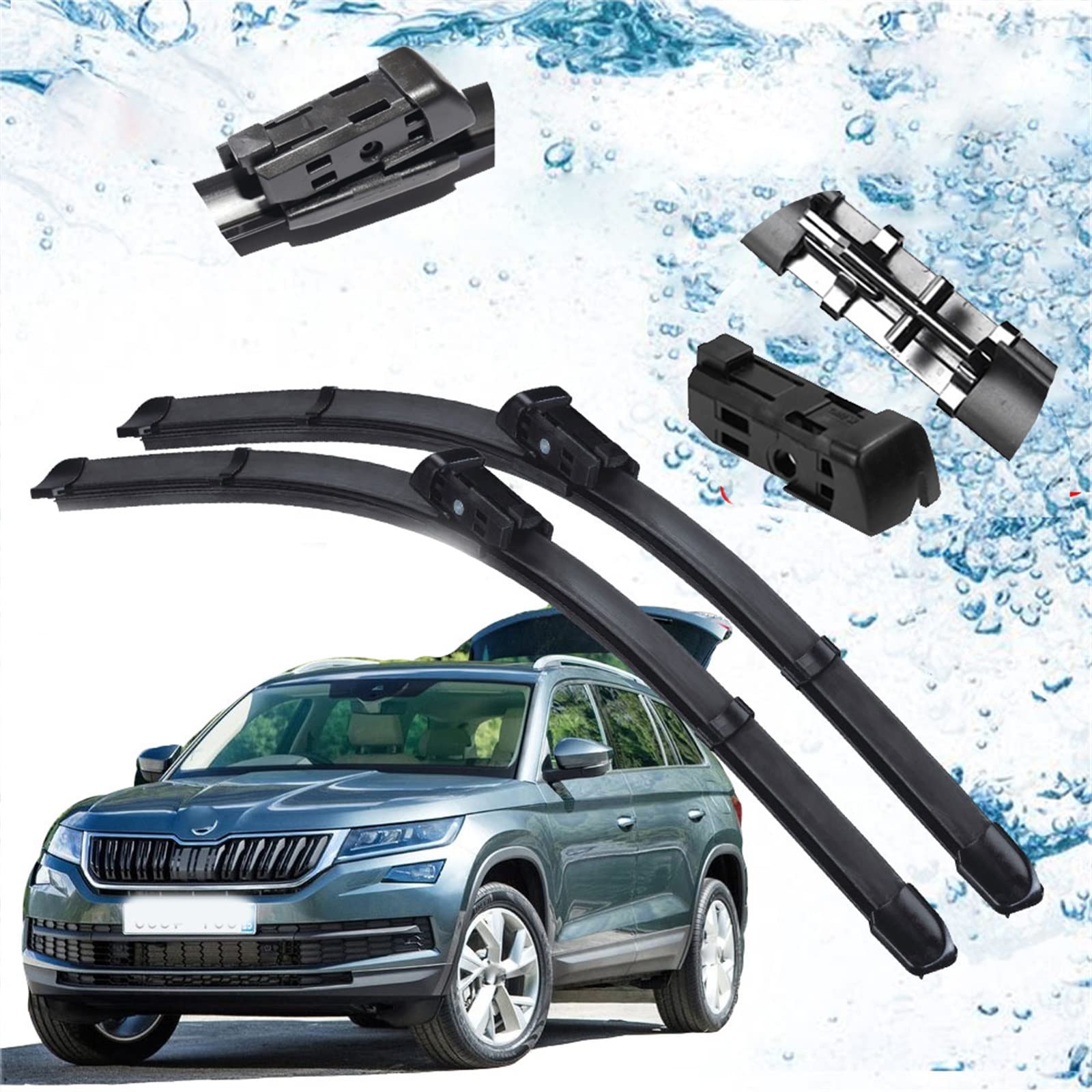 Essuie-glace de pare-brise Kodiaq 2016-2020 balais d'essuie-glace à brosses silencieuses