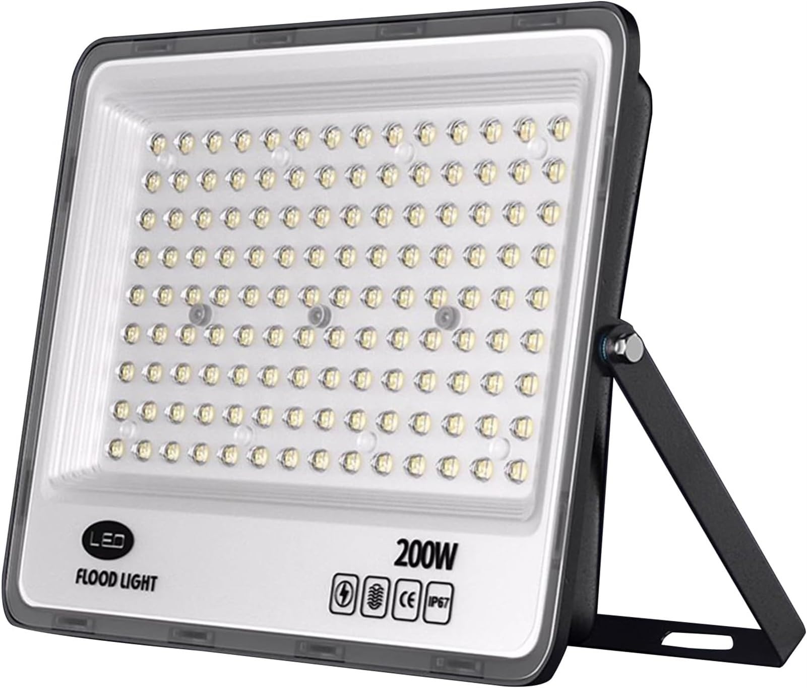 50-300W Spotlight IP66 Super Bright True Full Watt Power for Garden, Yard, Garages, Warehouse, Patio(200W)