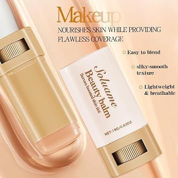 Foundation Stick Beauty Balm Serum Boosted Skin Tint Moisturizing Serum Contour Balm Makeup Suitable for All Skin Tones Create a Natural, Flawless Makeup Skin Tint Stick,03 2pcs
