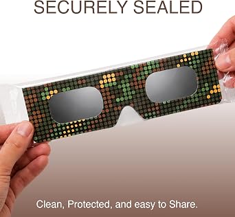 Solar Eclipse Glasses 2/6/12/50 Pack, 45mm Frame Height, Fits Over Optical Glasses, EN ISO 12312-2:2015 Tested, CE Marked for Safe Direct Sun Viewing – Hyper Drive