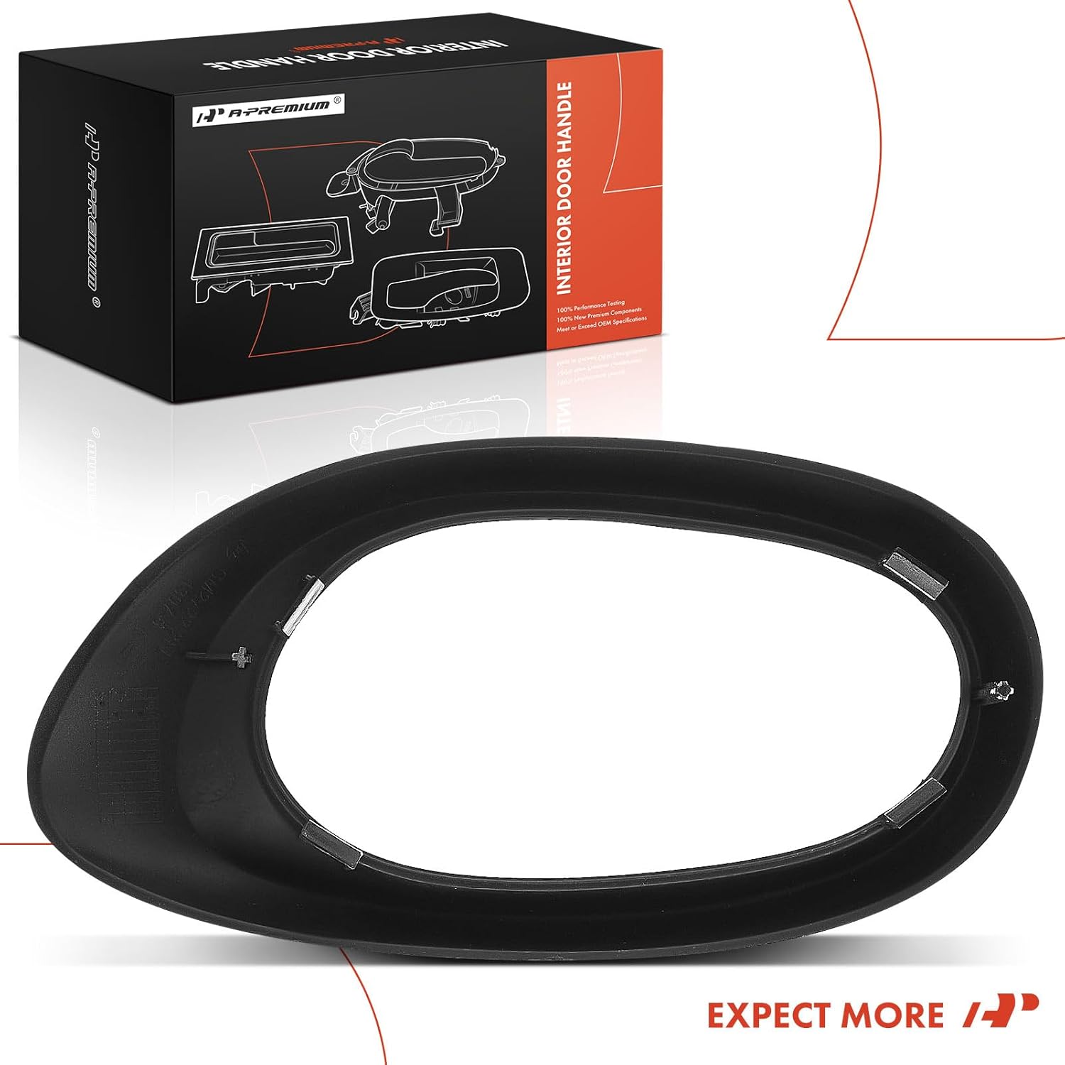 A-Premium Front or Rear Left Driver Side Interior Door Handle Bezel Compatible with Buick Rainier 2004 2005 2006 2007 Sport Utility, Wood, Replace# 15176947