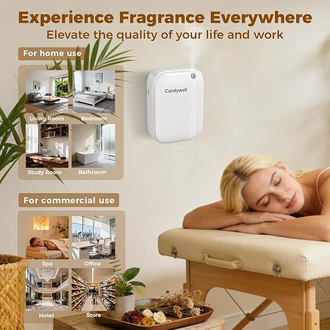 Difusor Aromático Eléctrico Candywell 399mL Blanco 3000ft² miniatura 7