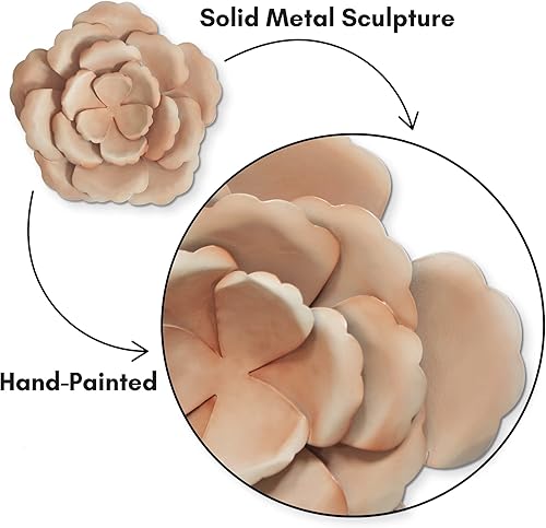 Vista 65 de Americanflat Decoración de pared de 14 x 10.5 pulgadas, decoración de pared de metal de anclaje para dormitorio, decoración moderna de pared