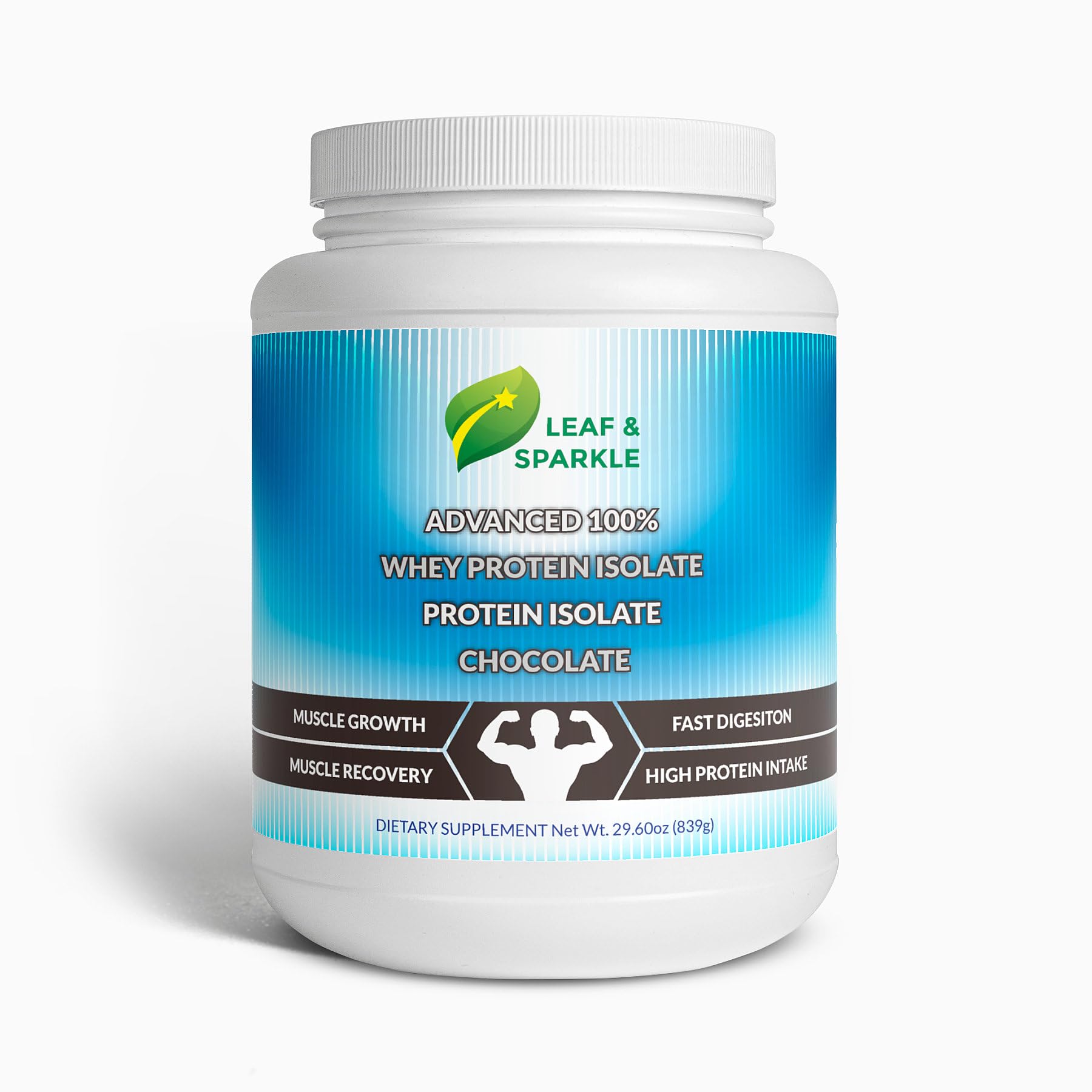 METRO GALAXY Advanced 100% Whey Protein Isolate, Chocolate, 29.6oz (839g), Muscle Growth, Fast Digestion, High Protein Intake