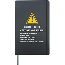 Error 404 costume Not Found - Halloween Costume Men funny Hardcover Journal, Black
