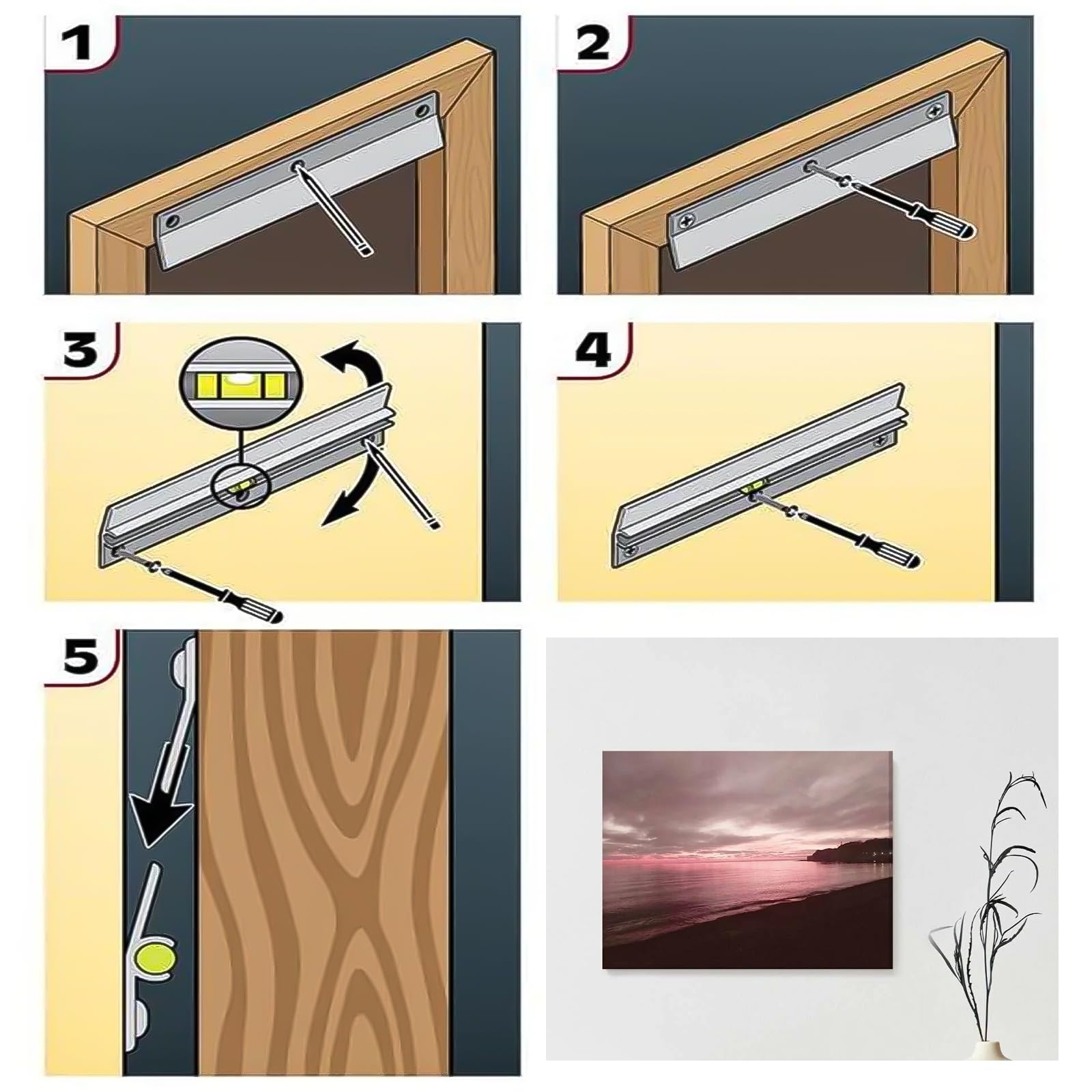 Zaciski Z do zawieszenia, 4 sztuki, wytrzymały system zawieszenia, 30 cm